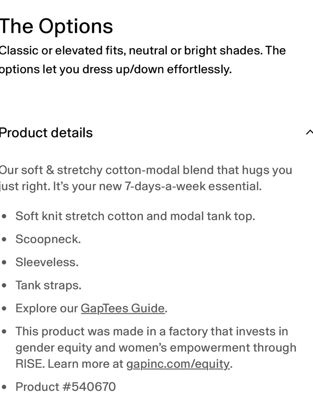 GAP Modern Tank Top in Light Gray - Picture 6 of 10